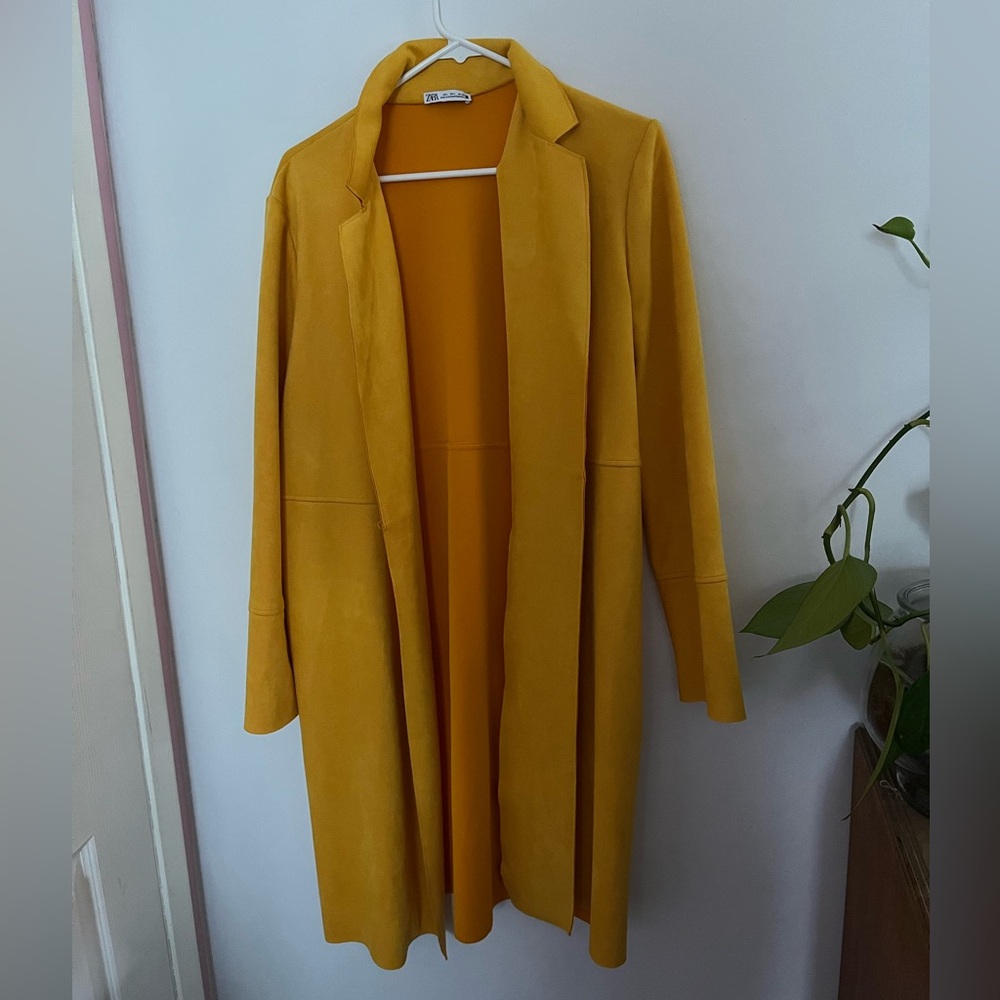 Bright Yellow Suede Jacket